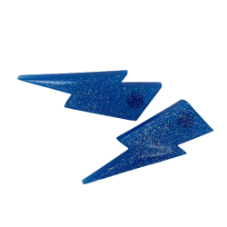 Aros Rayos big azul glitter 2