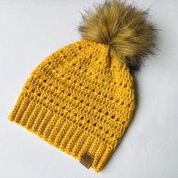 Gorro Cruzado Mostaza