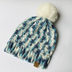 Gorro Liso Matizado Azul