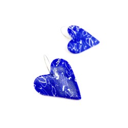 Aro Corazón Azul Mármol G