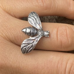 Anillo Plata Abeja