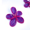 Aro Flor Jazmin Morado y Fucsia