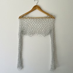 Manga Crochet Plateada