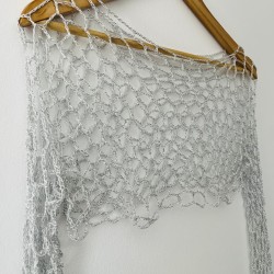 Manga Crochet Plateada