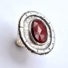 Anillo Granate Oval Retic