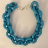 Collar Eslabón Celeste