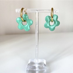 Aros Huggies Flor Verde...
