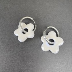 Aros Huggies Flor Blanco...