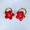 Aros Huggies Flor Rojo
