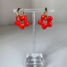 Aros Huggies Flor Rojo