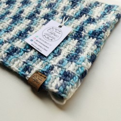 Cuello Liso Matizado Azul