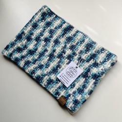 Cuello Liso Matizado Azul