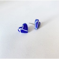 Aros Corazón Mini Azul...