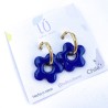 Aros Huggies Flor Azul