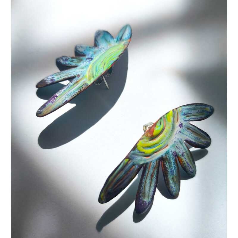 Aros Antesis Violetas Medium