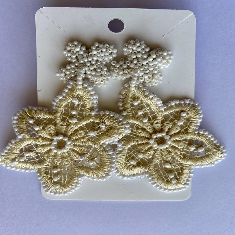 Maxi Aros Flor - Beige/Blanco