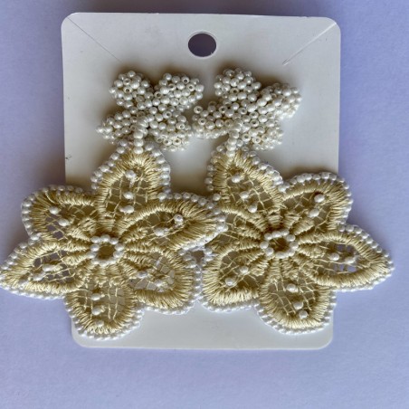 Maxi Aros Flor - Beige/Blanco