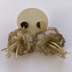 Aros Flor - Dorado