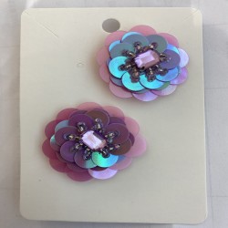 Topos Flor - Lavanda/Rosa