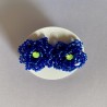 Topos Flor Mostacillas -  Azul / Verde