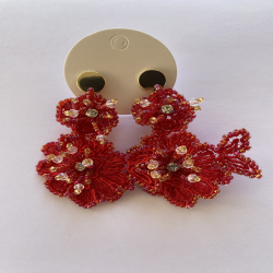 Maxi Aros Flor Rojo / Dorado