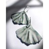 Aros Gingko Biloba Turquesas Maxi