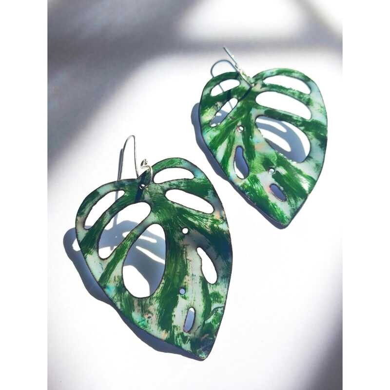 Aros Monsteras Adansonii Corazón Variegadas Maxi