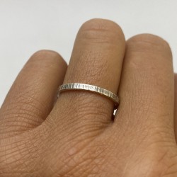 Anillo Plata Básico numero 18