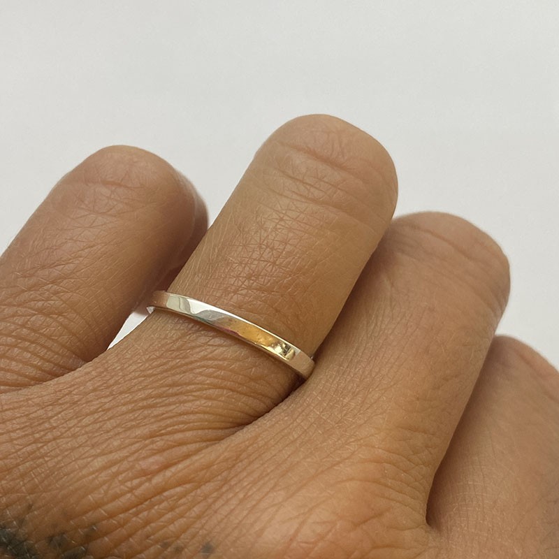Anillo Plata Básico Liso