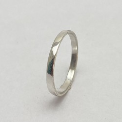 Anillo Plata Básico Liso