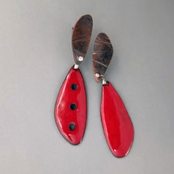 Aros Suspiro rojo