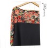 Blusa Alma Rosas M/Larga