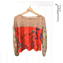 Blusa Alma Roja elasticada...