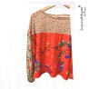 Blusa Alma Roja elasticada M/Larga