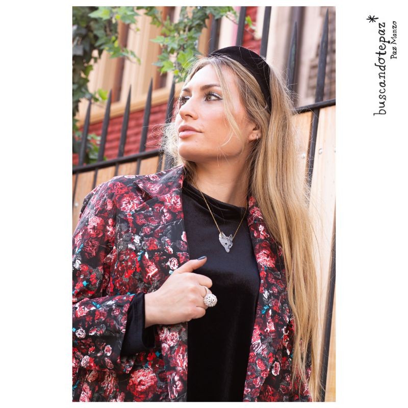 Blazer Estampado Rojo