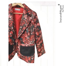Blazer Estampado Rojo