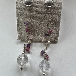 Aros de Plata con piedra...