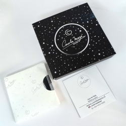 Aros de Plata con piedra Lapislázuli facetada