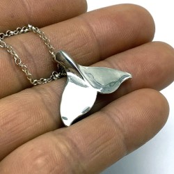 Collar Plata Cola de Ballena
