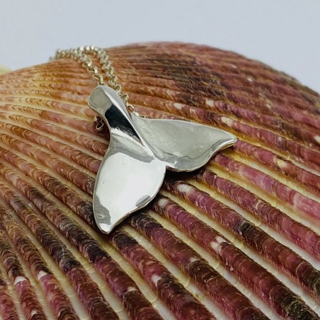 Collar Plata Cola de Ballena