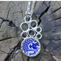 Colgante Cerámica Blue Willow