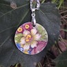 Colgante Porcelana con flores
