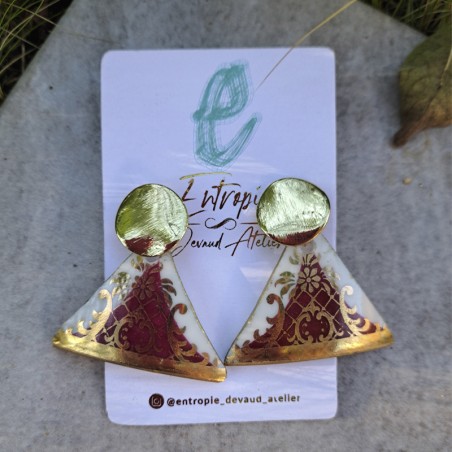 Aros Triangulares Porcelana Inglesa