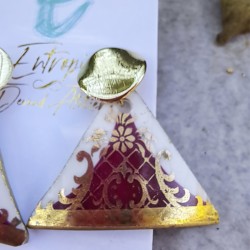 Aros Triangulares Porcelana Inglesa