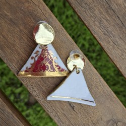 Aros Triangulares Porcelana Inglesa