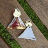 Aros Triangulares Porcelana Inglesa