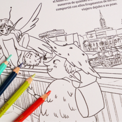 Cuento para colorear Tito y Benito conociendo la perla del sur