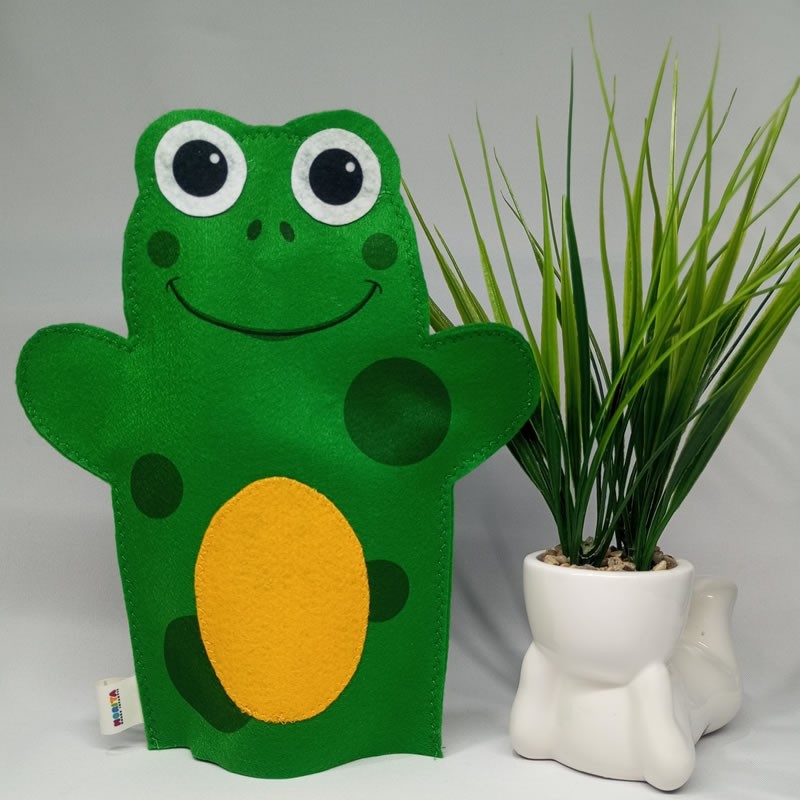 Títere de mano Rana