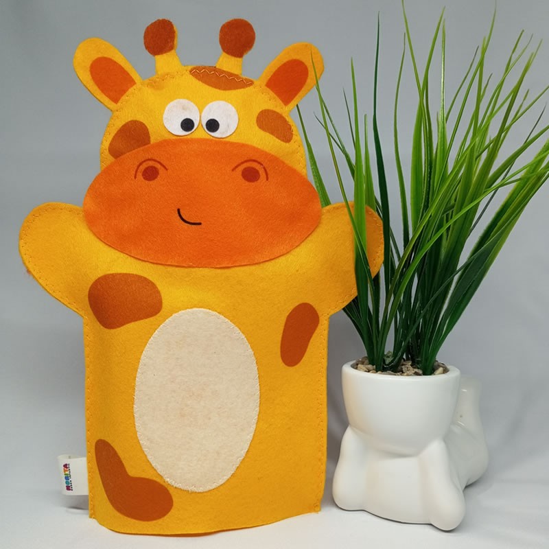 Títere de mano Jirafa