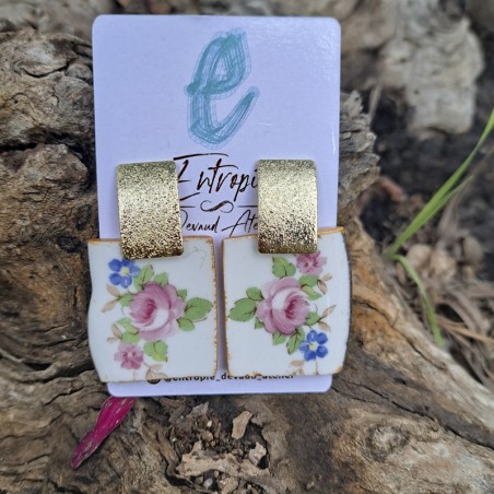 Aros Porcelana Bouquet Floral